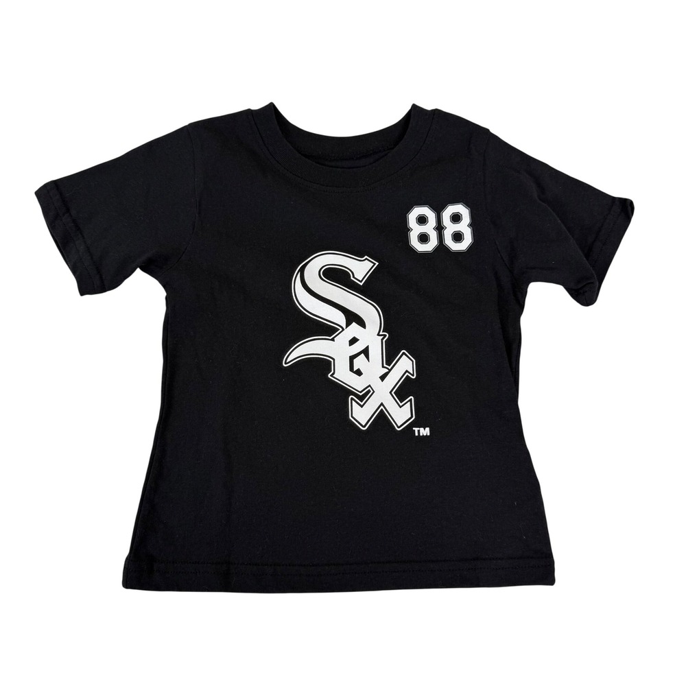 Boys Toddler 2T Black Chicago White Sox Robert‎ Jr 88 Jersey T Shirt MLB NEW